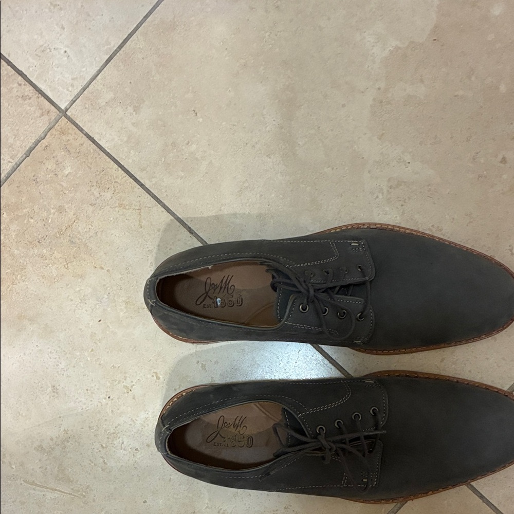 NWOB Classic J & M 1850 Gray Men's Oxfords in Sz 10M - Picture 2 of 7